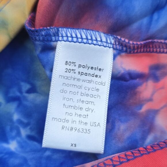 Susana Monaco -1523 NWT Tie Dye Multicolor Orange Blue Tank Top Women's XS - Picture 9 of 10